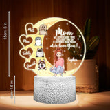 Mom, We Hope - Personalized Mother's Day Dog Shaped Plaque Light Base
