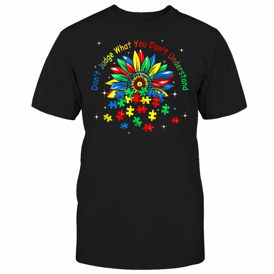 Ne jugez pas ce que vous ne comprenez pas - T-shirt et sweat à capuche de sensibilisation à l'autisme 0520