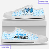 Accepter l'amour, comprendre, sensibilisation à l'autisme, chaussures basses 0622