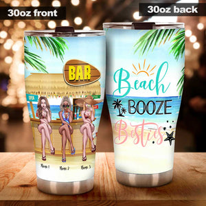 Besties Classy Sassy And A Little Smart Assy - Personalized Tumbler