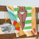 Girls Just Wanna Have Sun - Personalized Sea Lover Beach Towel