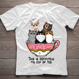 My Cup Of Tea - Cat Personalized T-shirt And Hoodie