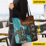 Salty Lil Beach - Turtle Personalized Tote Bag