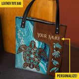 Salty Lil Beach - Turtle Personalized Tote Bag