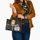 Teaching Is A Work Of Heart - Personalized Teacher Leather Handbag