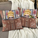 Just A Girl Who Loves Reading - Personalized Book Pocket Pillow