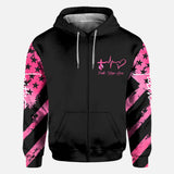 Faith Breast Cancer Cross Wings - Breast Cancer Awareness All Over T-shirt and Hoodie 0822