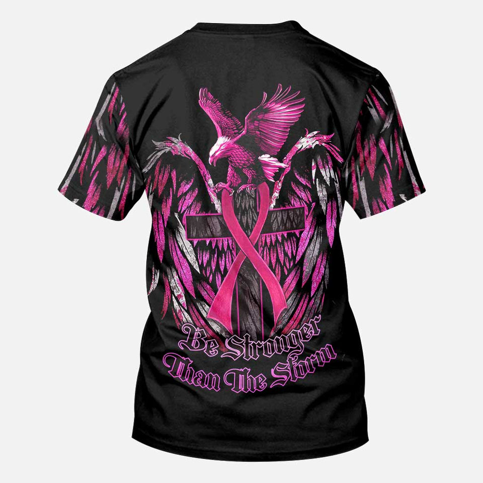 Be Stronger Eagle Breast Cancer - Breast Cancer Awareness All Over T-shirt and Hoodie 0822