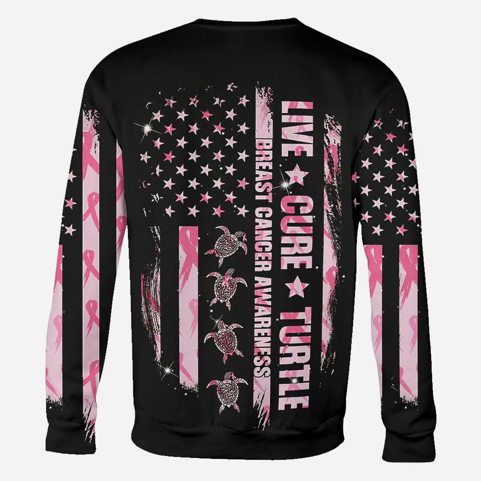 Turtle Breast Cancer Awareness - Breast Cancer Awareness All Over T-shirt and Hoodie 0822