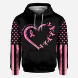 Dragonflies Heart No Story Should End Too Soon - Breast Cancer Awareness All Over T-shirt and Hoodie 0822