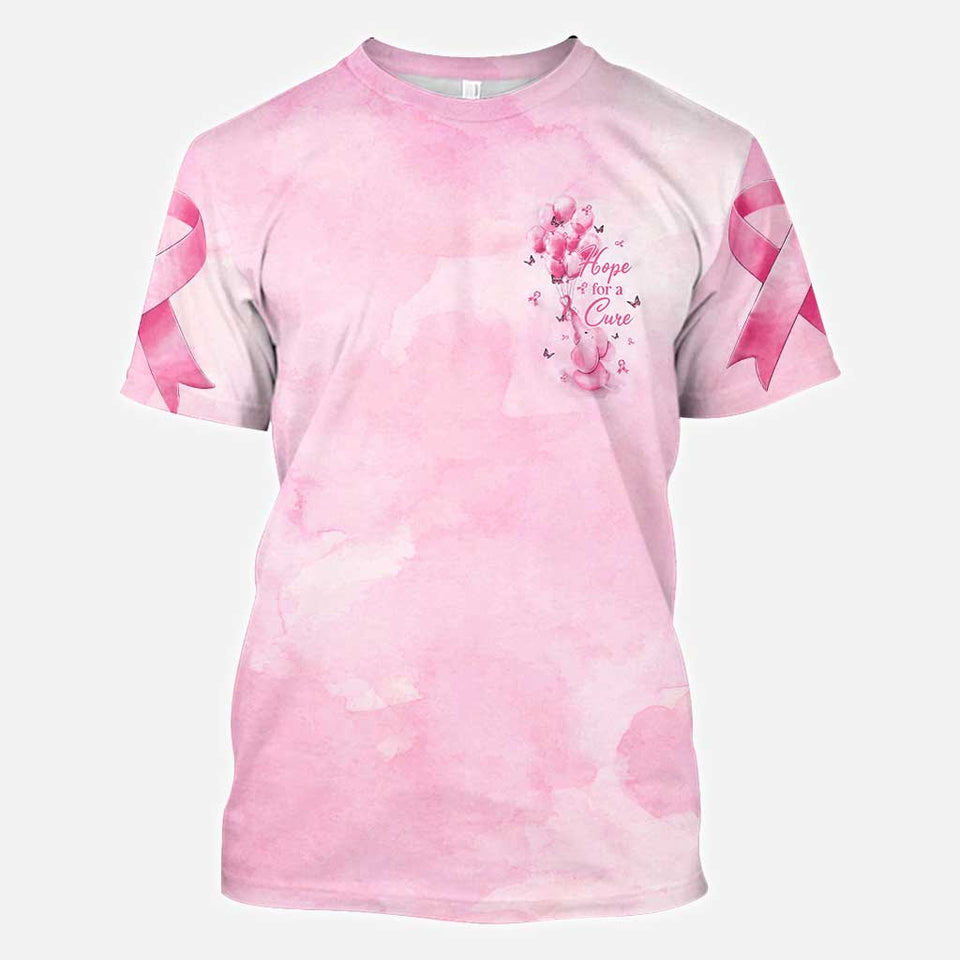 Hope For A Cure Elephant - Breast Cancer Awareness All Over T-shirt and Hoodie 0822