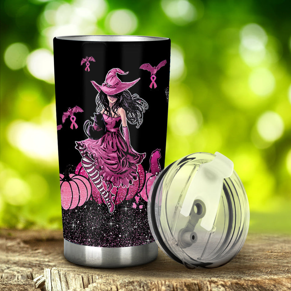 En octobre, même les sorcières portent du rose - Gobelet de sensibilisation au cancer du sein 0822