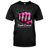 Écrasez le cancer - T-shirt et sweat à capuche de sensibilisation au cancer du sein 0822