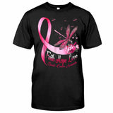 T-shirt et sweat à capuche Libellule Foi Espoir Amour - Sensibilisation au cancer du sein 0822