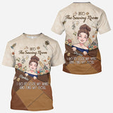 And Into The Sewing Room I Go - Personalized Sewing All Over Shirt
