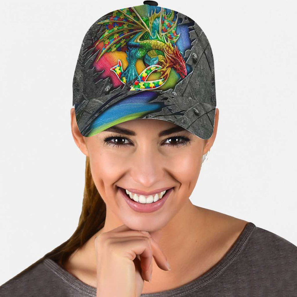 Autism Dragon Unique - Casquette classique de sensibilisation à l'autisme 0921