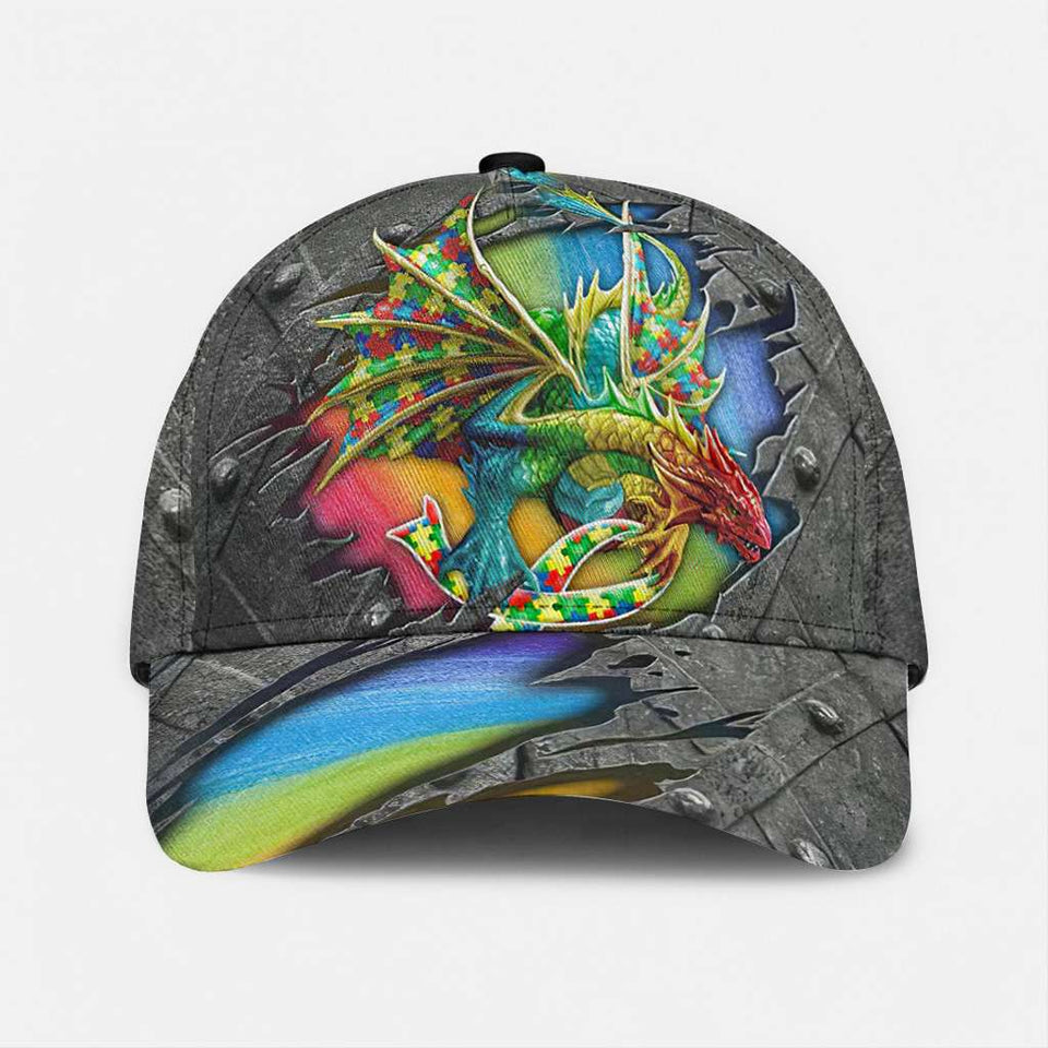 Autism Dragon Unique - Casquette classique de sensibilisation à l'autisme 0921