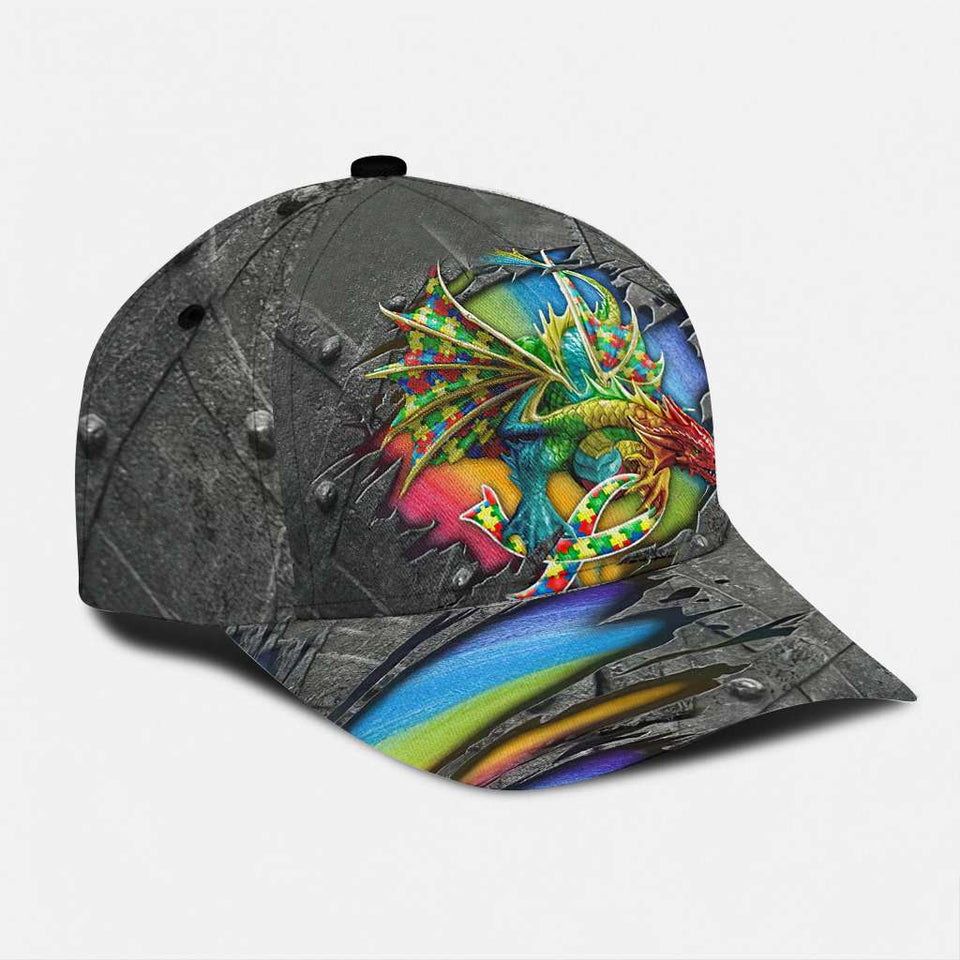 Autism Dragon Unique - Casquette classique de sensibilisation à l'autisme 0921