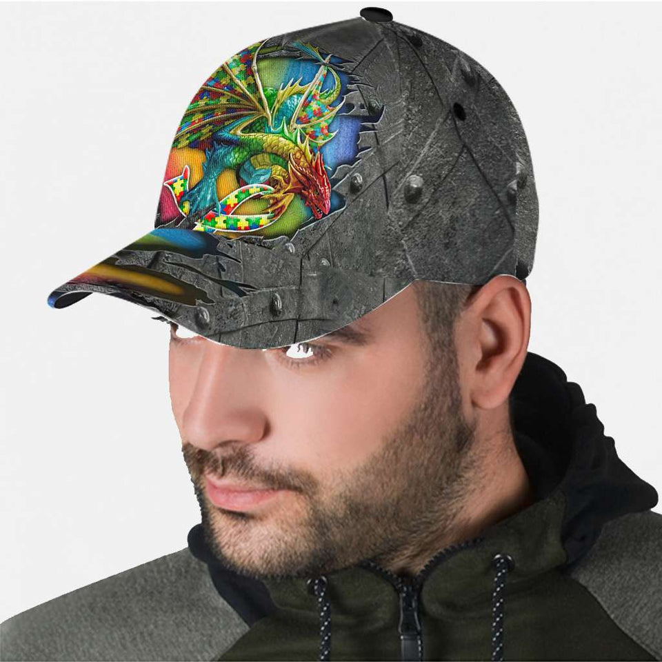 Autism Dragon Unique - Casquette classique de sensibilisation à l'autisme 0921