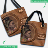 Book Girl African Girl Personalized Tote Bag 092021
