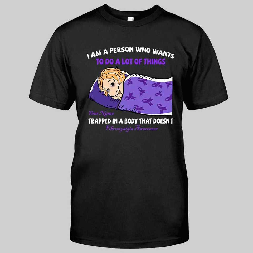 Je suis une personne qui veut faire plein de choses - T-shirt et sweat à capuche personnalisés pour la sensibilisation à la fibromyalgie