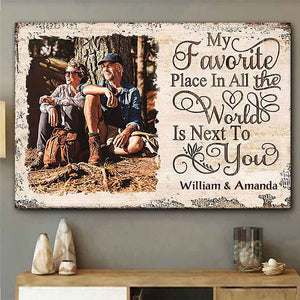 My Favorite Place In All The World - Personalized Couple Poster 102021