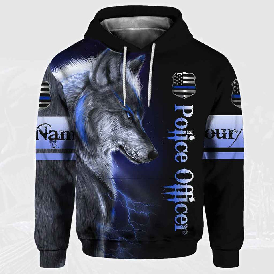 Your First Mistake Was Thinking I Was One Of The Sheep - Personalized Police Officer All Over T-shirt and Hoodie