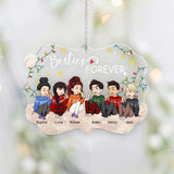 Besties Forever - Personalized Christmas Bestie Transparent Ornament