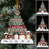 Gonna Lay Under The Tree - Personalized Christmas Cat Ornament