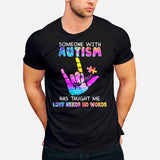 L'amour n'a pas besoin de mots - T-shirt et sweat à capuche de sensibilisation à l'autisme 1221
