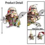 Gone Fishing - Personalized Christmas Transparent Ornament