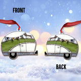 Love Camping - Personalized Christmas Ornament (Printed On Both Sides)