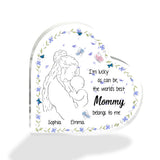 I'm Lucky As Can Be - Personalized Mother's Day Mother Custom Shaped Acrylic Plaque