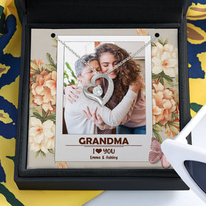 Grandma I Love You - Gift for grandma, mom, aunt, sister, wife, girlfriend - Personalized Necklace