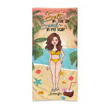 Salt In The Air Sand In My Hair - Personalized Sea Lover Beach Towel
