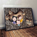 Grandkids Make Life More Grand - Personalized Grandma Canvas and Poster