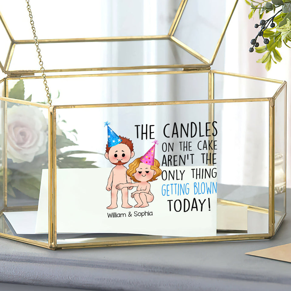 The Things Getting Blown Today - Personalized Couple Decal Full