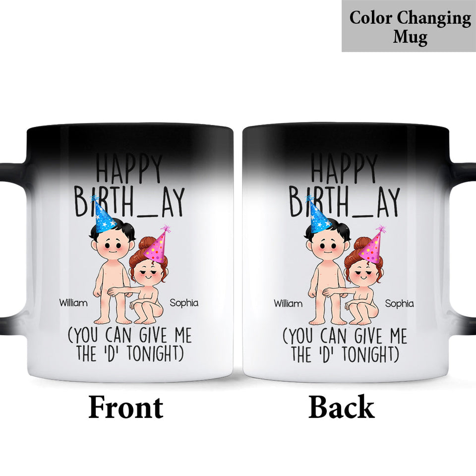 Happy Birth_ay - Personalized Couple Mug