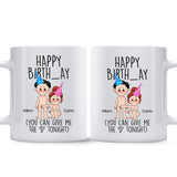 Happy Birth_ay - Personalized Couple Mug