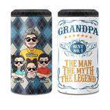 No. 1 Papa - Personalized Grandpa Can Cooler