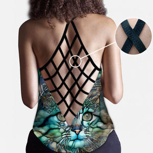 Love Cats Cross Tank Top