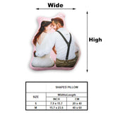 Photo Inserted Couple - Personalized Couple Shaped Pillow