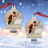I Am Yours - Personalized Christmas Couple Ornament (Printed On Both Sides)