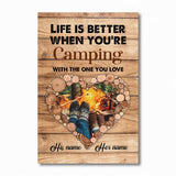I'll Stick With You Till The End Camping Couple - Personalized Poster