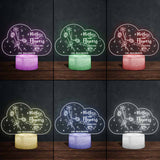 If Moms Were Flowers - Gift for mom, grandma, daughter, wife, girlfriend, dad, grandma, husband - Personalized Shaped Plaque Light Base