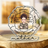 Mom Qualities - Personalized Mother's Day Mother Custom Shaped Acrylic Plaque