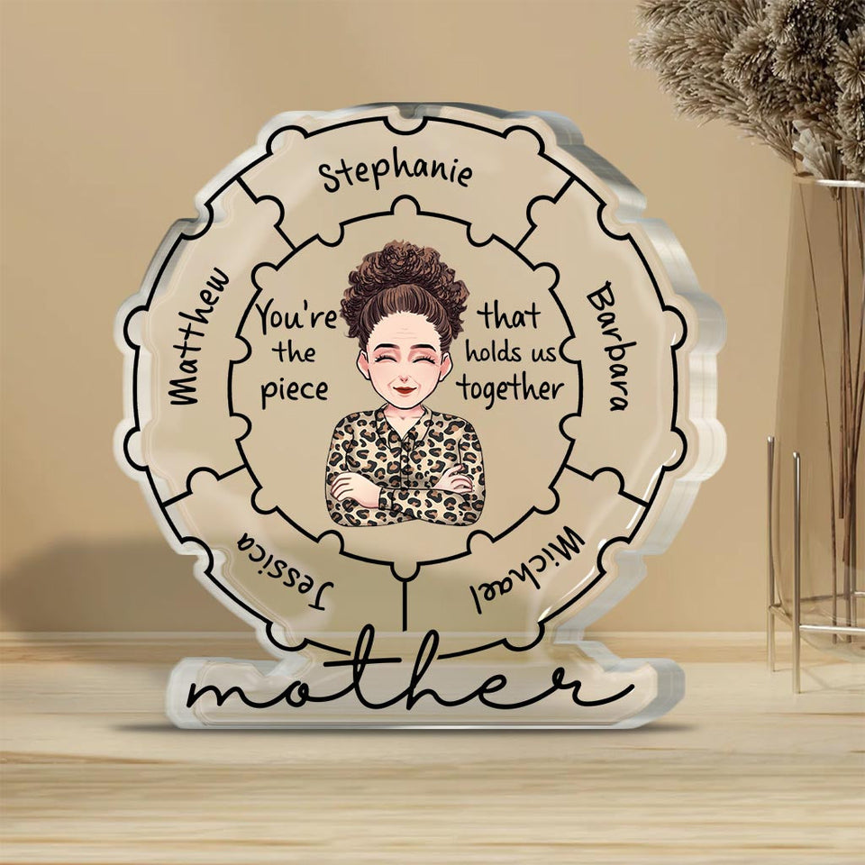 Mom Qualities - Personalized Mother's Day Mother Custom Shaped Acrylic Plaque