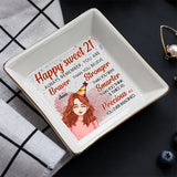 Happy Birthday - Personalized Bestie Jewelry Dish