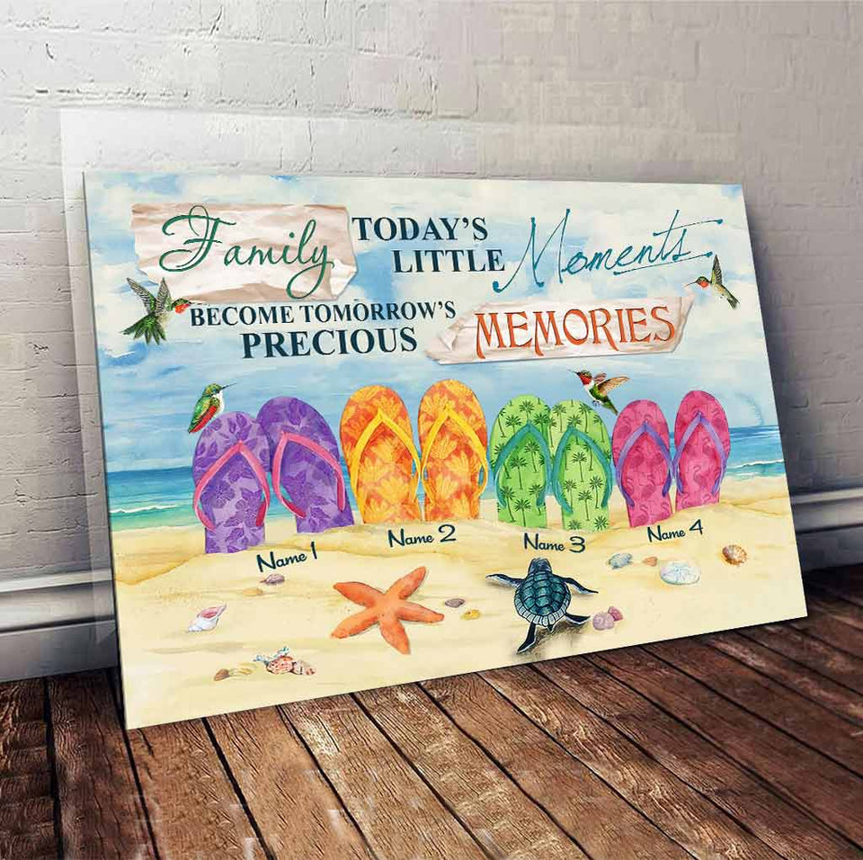 Family Today's Little Moment - Sea Lover Personalized Poster
