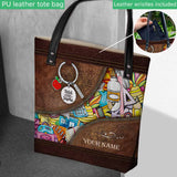Teacher Vibes Personalized Tote Bag
